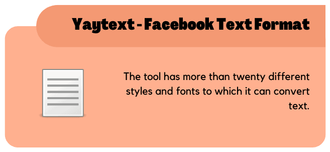 Yaytext - Facebook Text Format