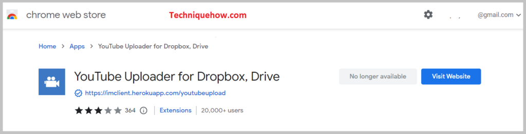 YouTube uploader for Dropbox, Drive'