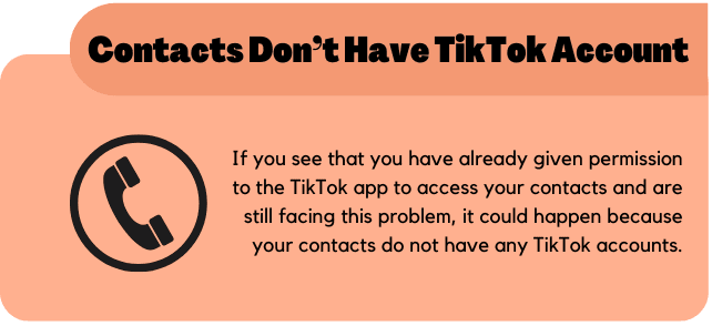 Your Contacts Don't Have TikTok Account