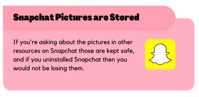 Your Snapchat pictures are stored but sent on chats are gone