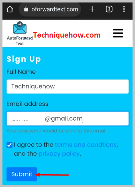 agree to the terms and conditions