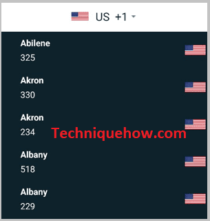 area code list