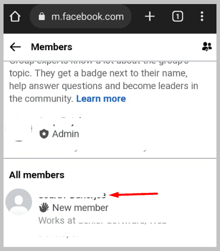 click on “All Members