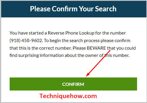 click on Confirm