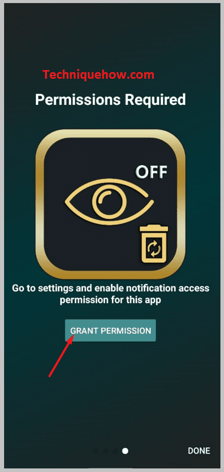 click on GRANT PERMISSION