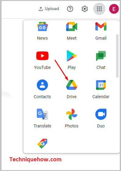 click on google drive