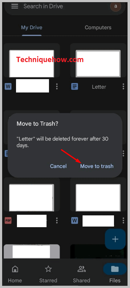 click on the 'Remove' option in order to