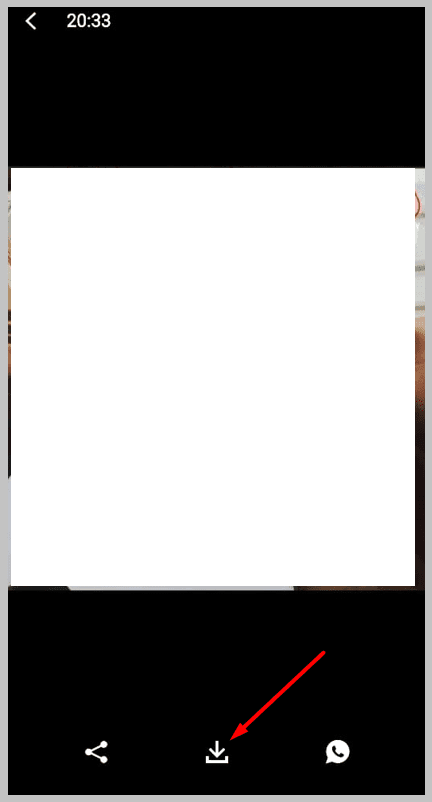 click on the downward arrow icon
