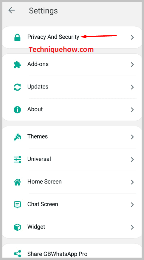 click on the first one Privacy