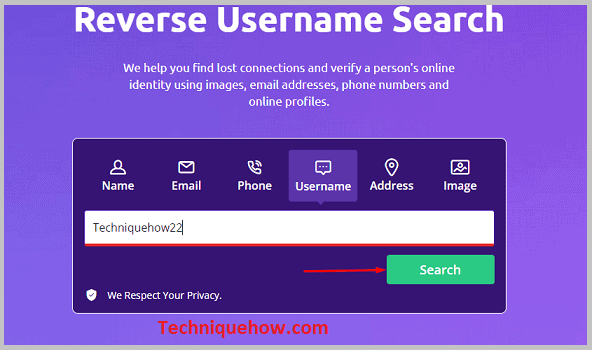 click on the green Search button