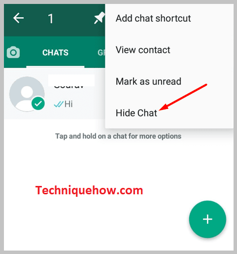 click on the option Hide Chat