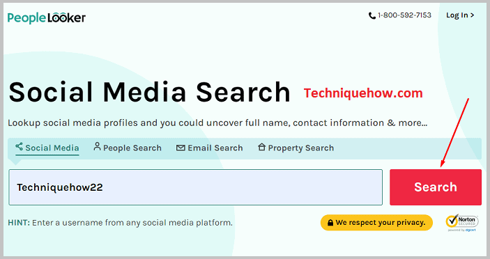 click on the red Search option