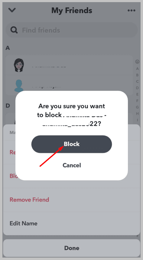 confirm Block and it's done