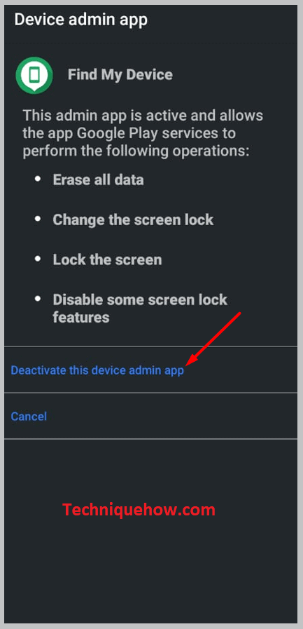 confirm by tappiing onto the Deactivate on telegram