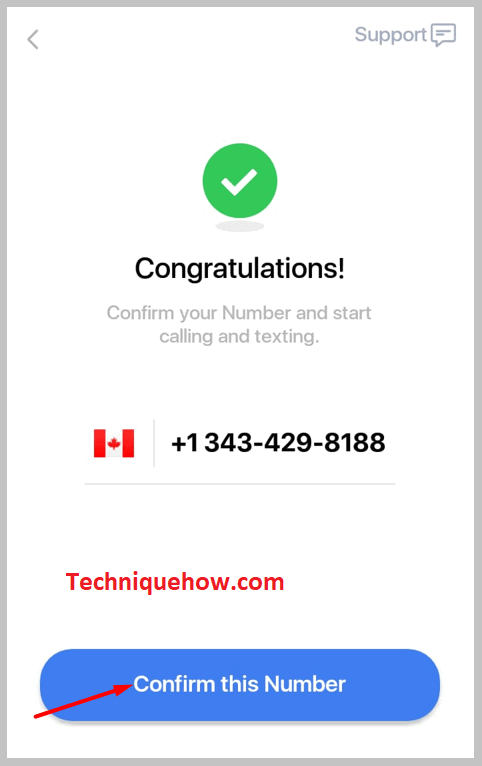 confirm this number option 2dnline