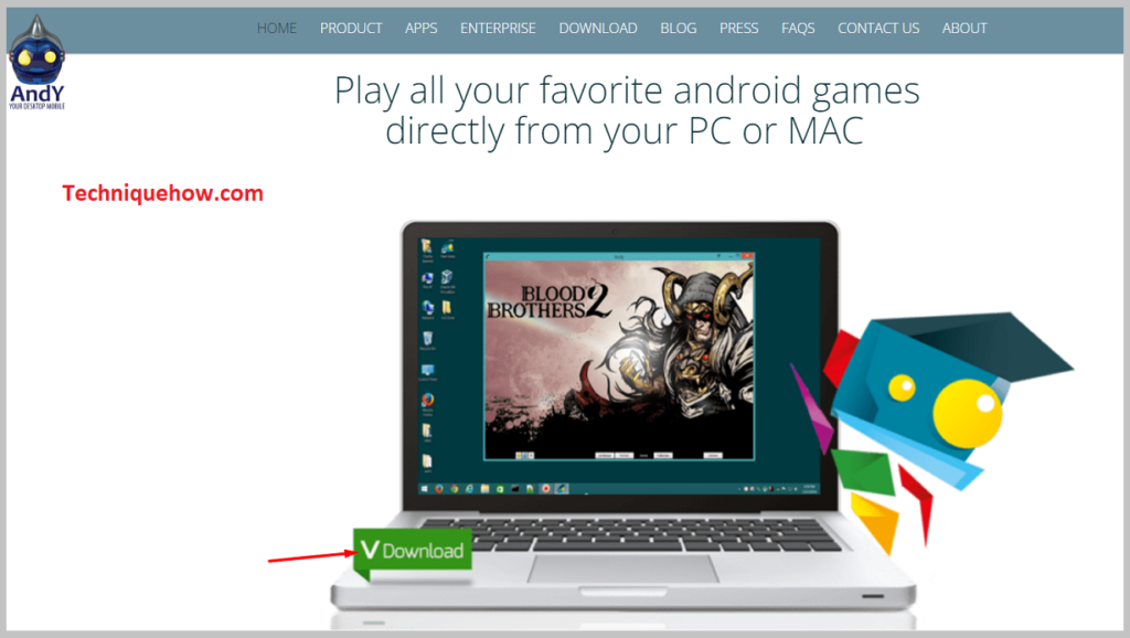 download you'll find a green download button