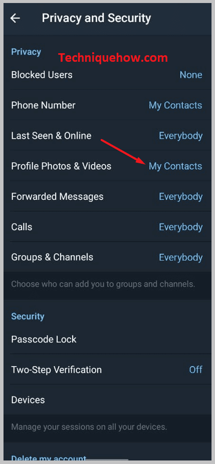 enable Profile photos and calls