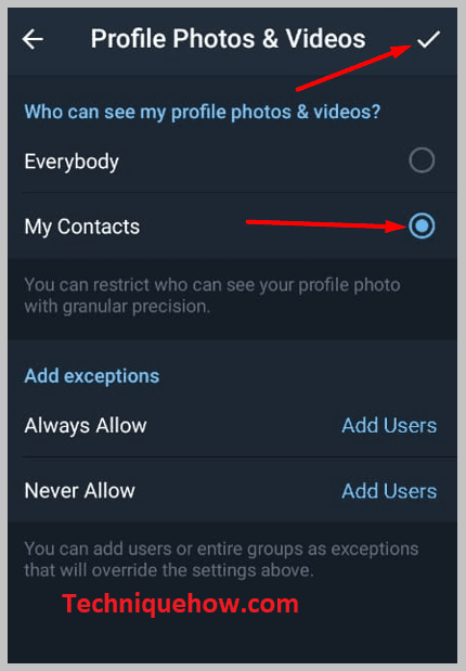 enable the profile photos to My contacts