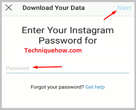 entering your password, click on Next