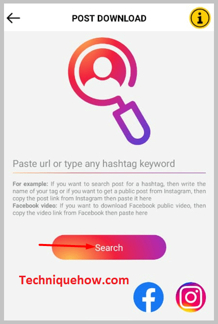 find the profile of the person using it