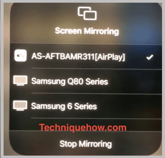 you'll find the Screen mirroring option