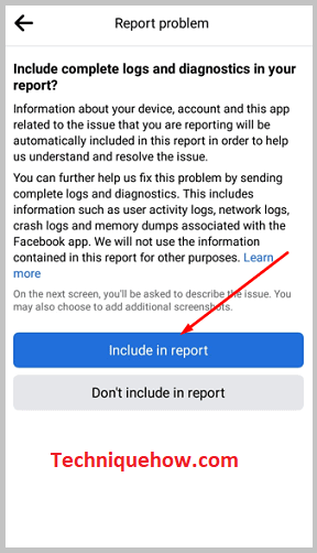 include report