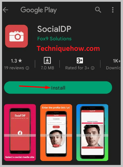 install the SocialDP app on your android.