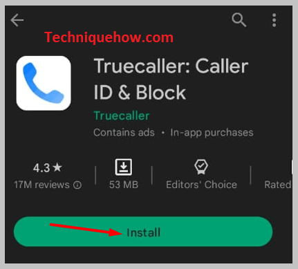 Download and install the TrueCaller app