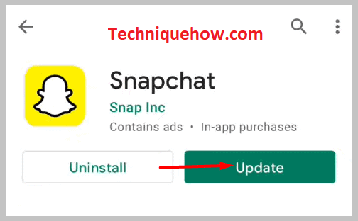  it shows an update button