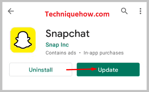 it shows an update button