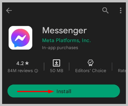 launch the Facebook Messenger