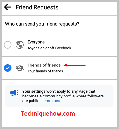 might have set it as the 'Friends of friends' option