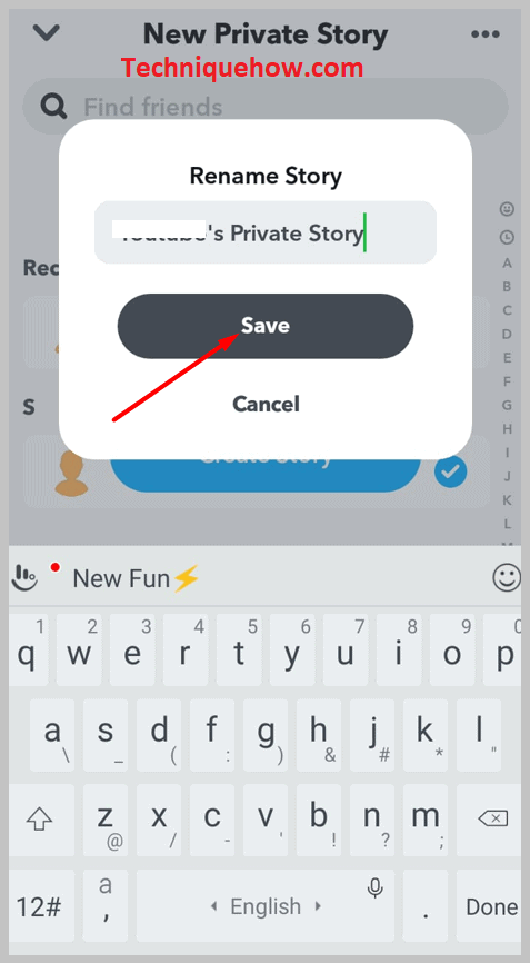 name the private story