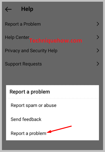 on-the-Report-a-Problem-on-app