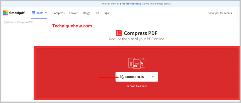 open along with the ‘Choose files’ 