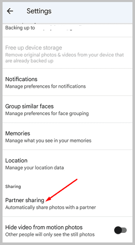 partner sharing
