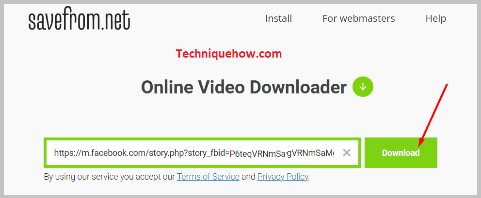 search box “Savefrom.net