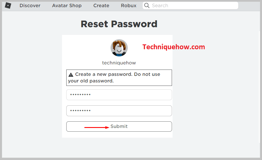 select the account whose password you want to reset