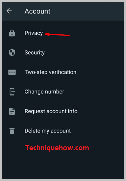 select the option Privacy FMmode