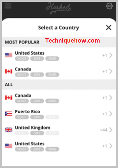 select your country