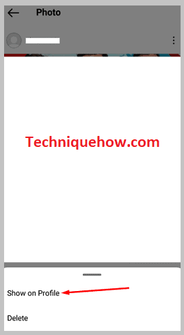 show on profile