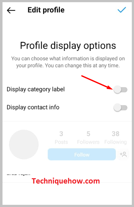 swipe left to turn off the 'Display category label' option