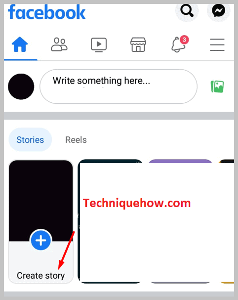 tap on the “Create story app