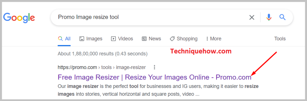 the Promo Image resize tool, the LinkedIn