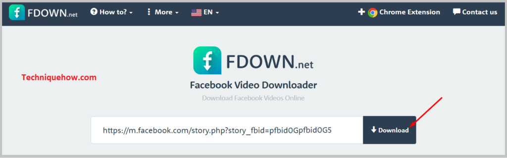 video by clicking on the 'Download' button
