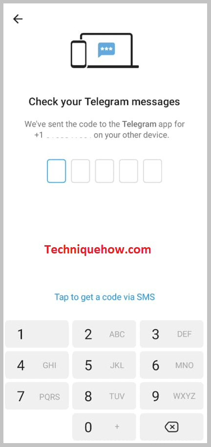 will send a verification code to the number