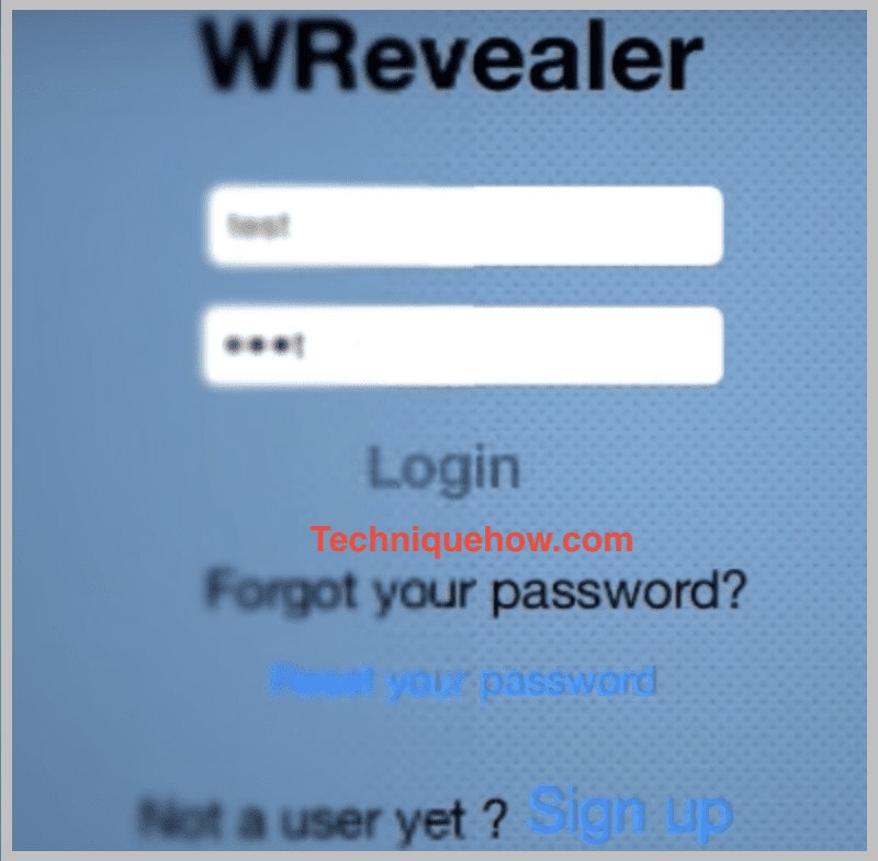 WRevealer login