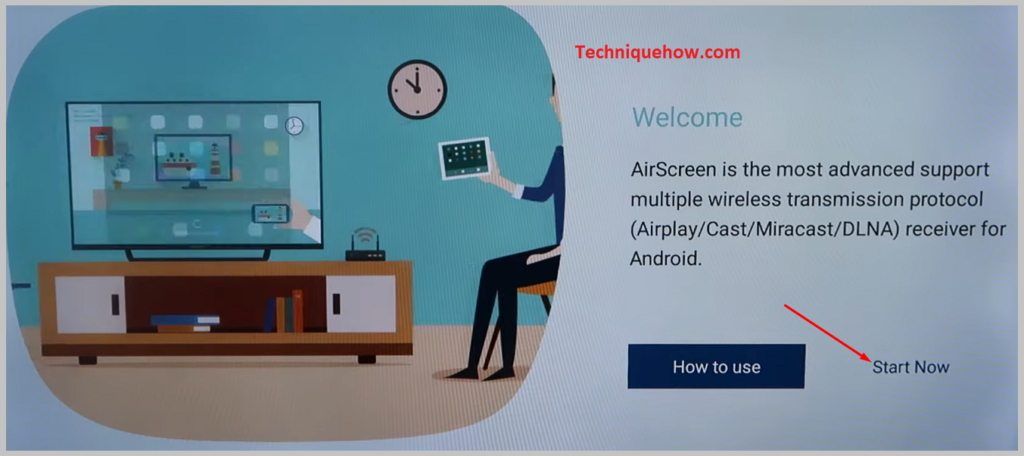 you need to click on the option Start Now