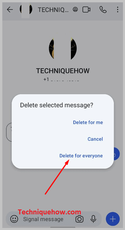 you will see the 'Delete for Everyone' option