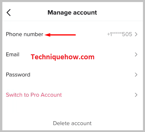 you'll be able to see the Phone number option